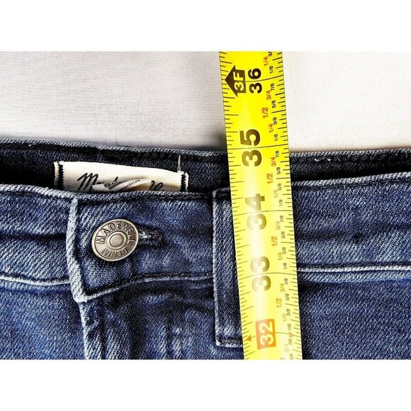 Madewell Size 26X25 Women's Petite The Perfect Vintage Jean Blue Denim Logo Tag - Picture 11 of 12